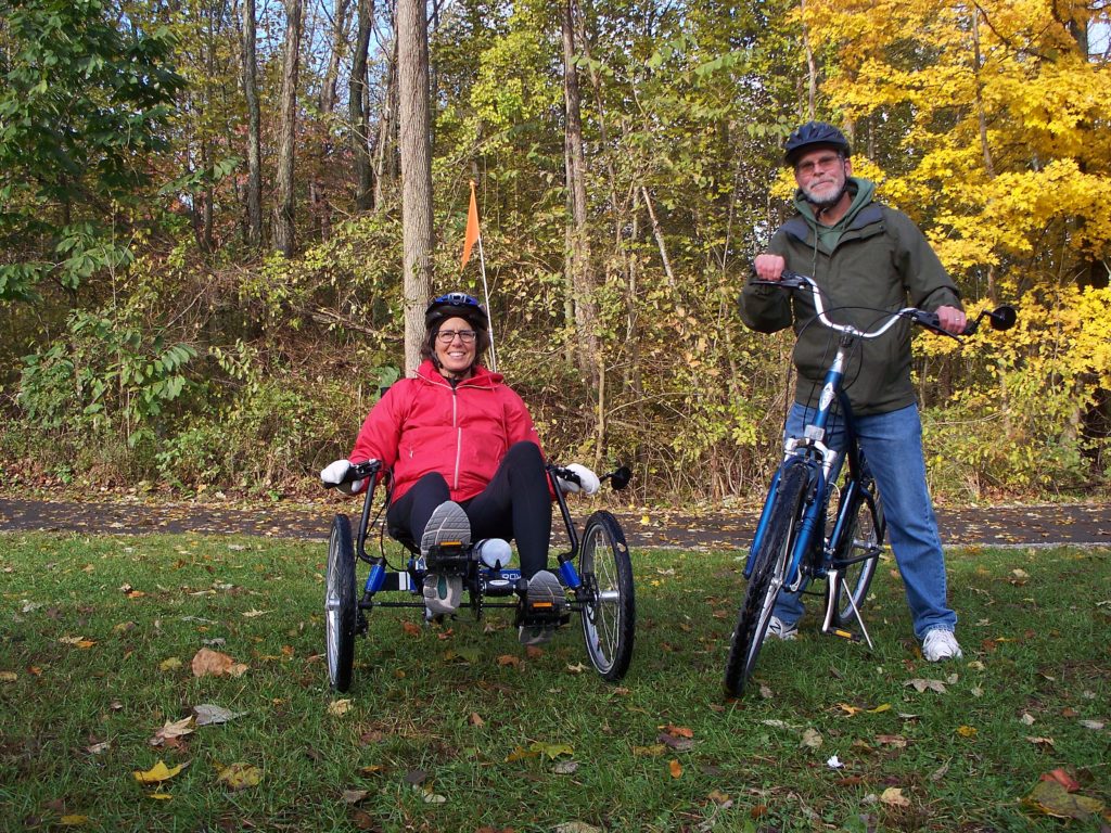 Cheri Bearman and her husband, Gil, enjoy nature, bike and TerraTrike rides, and time appreciating their blessings. Despite Cheri's illness, she tries to maintain a hopeful attitude and continue moving. 