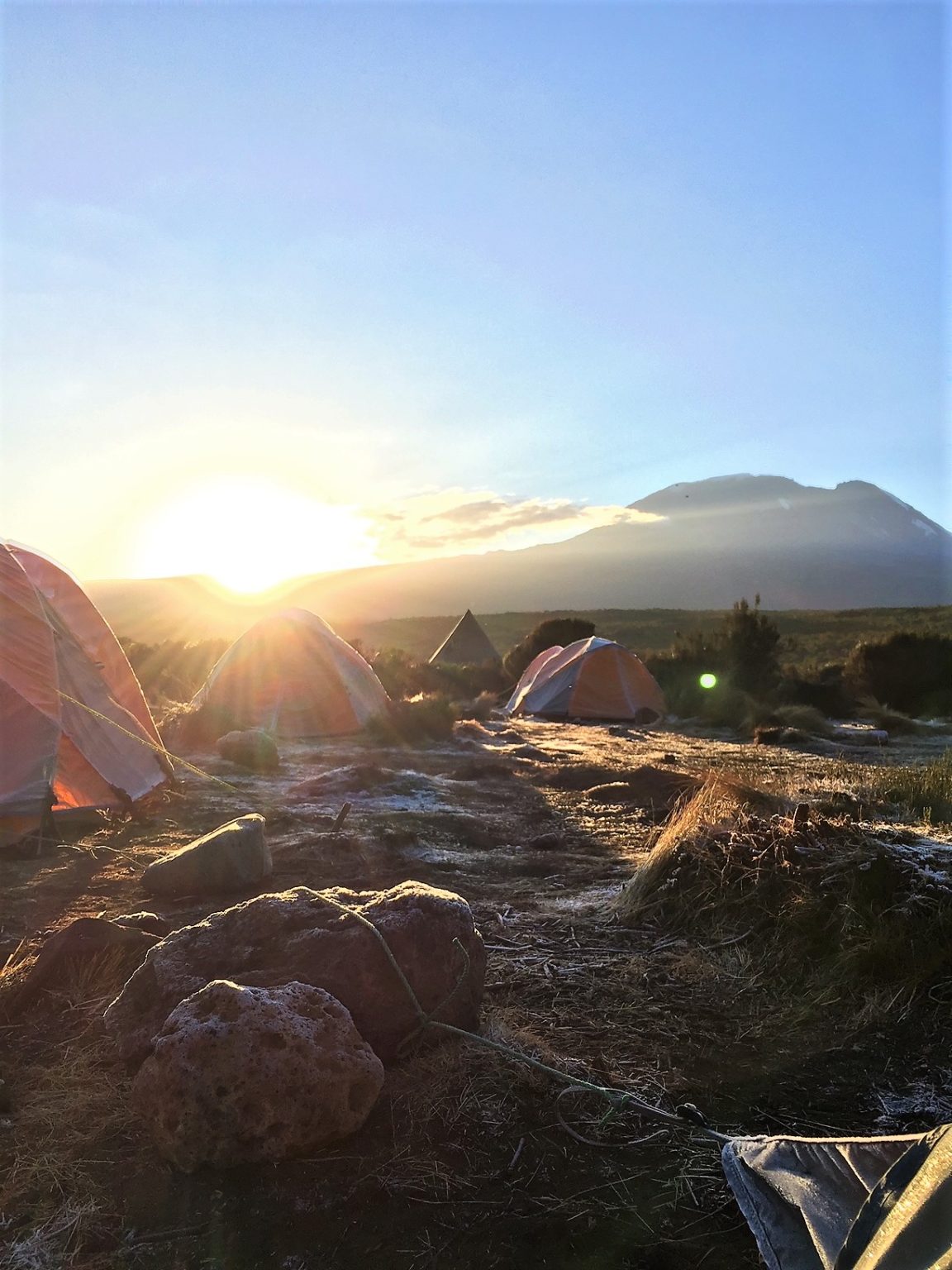 tents on Mount Kilimanjaro